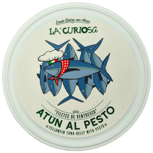 Ventresca de atún con pesto de La Curiosa - Cova do Xacio